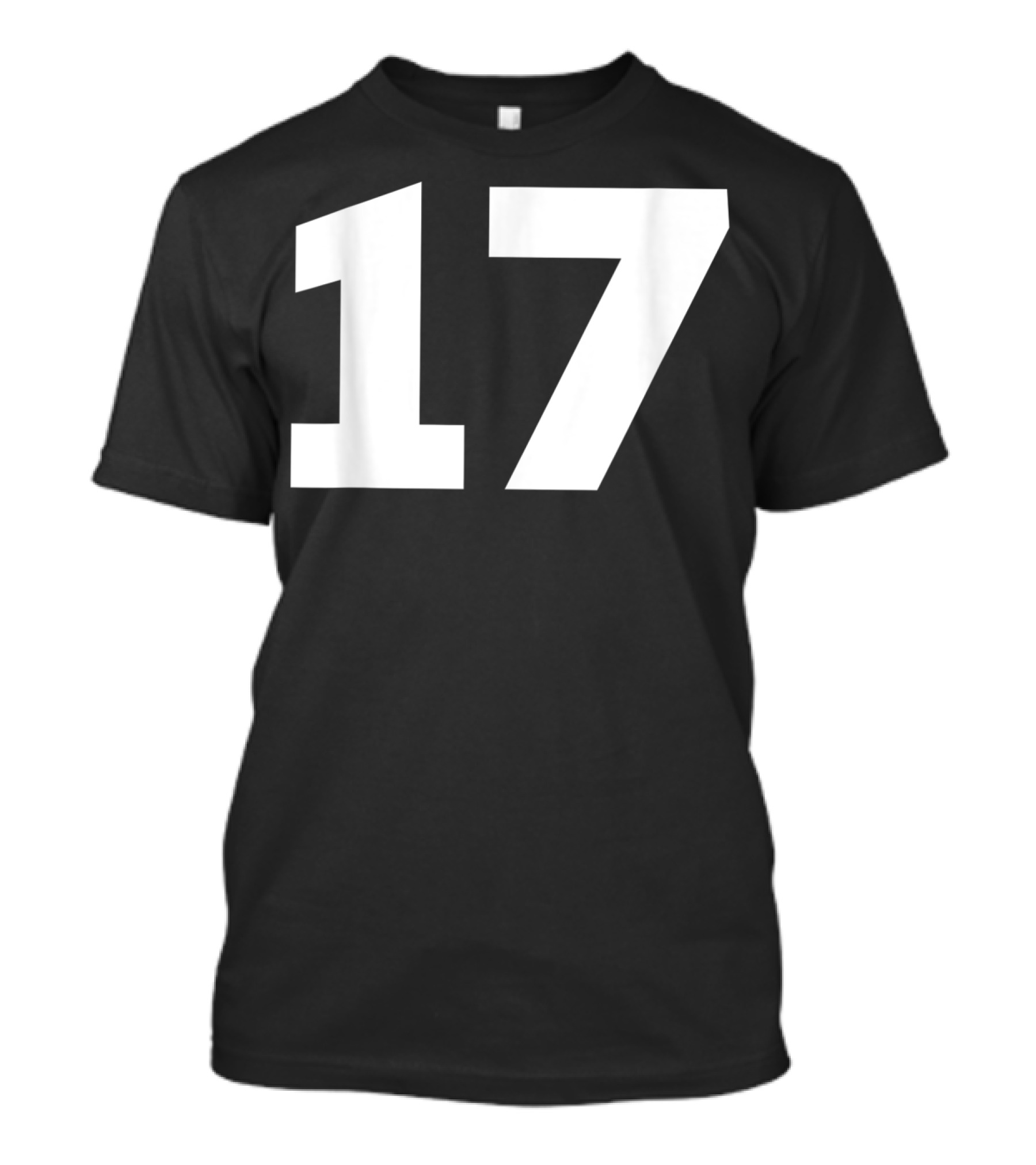 Number 17 Jersey Style Sport Team Group T-Shirt