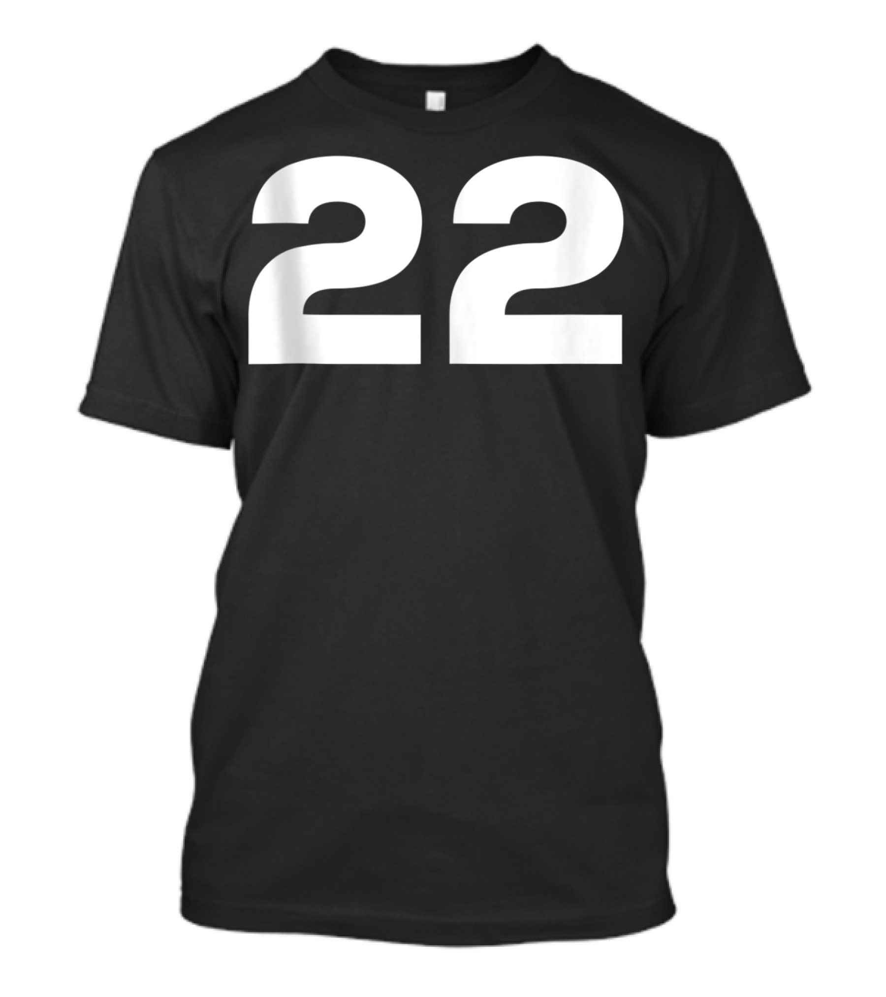 22 Fan Number Sports Jersey Style Team Group T-Shirt