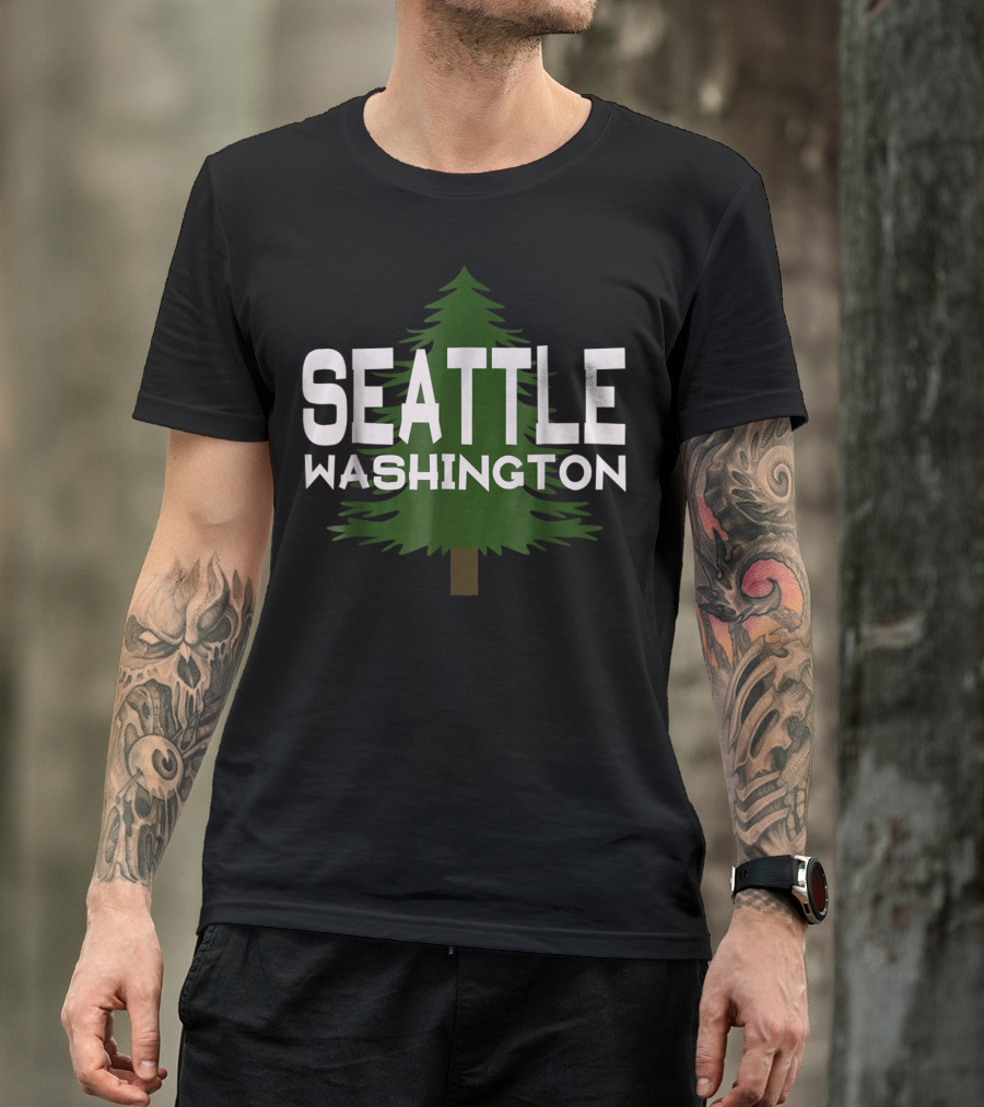 Seattle Washington Evergreen Tree Classic Wa T-Shirt