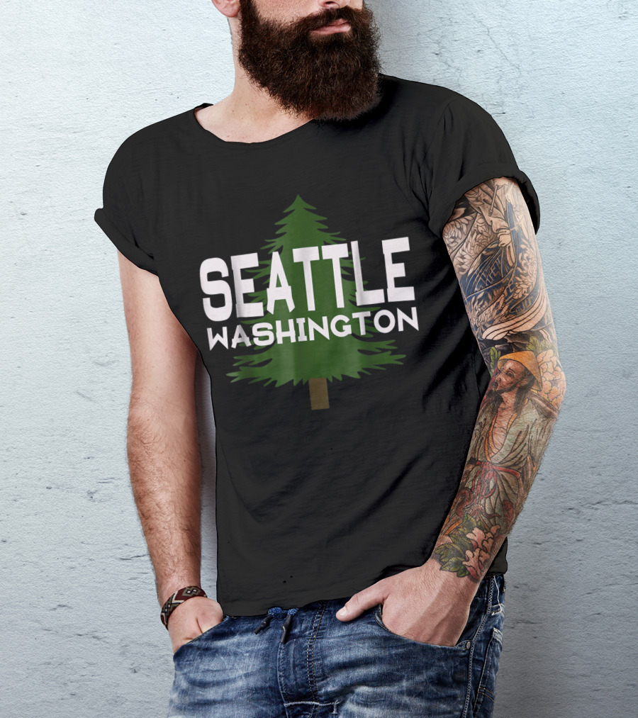 Seattle Washington Evergreen Tree Classic Wa T-Shirt