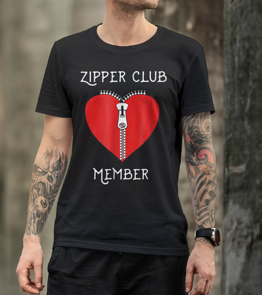 Zipper Club Member Heart Surgery Zipper T-Shirt