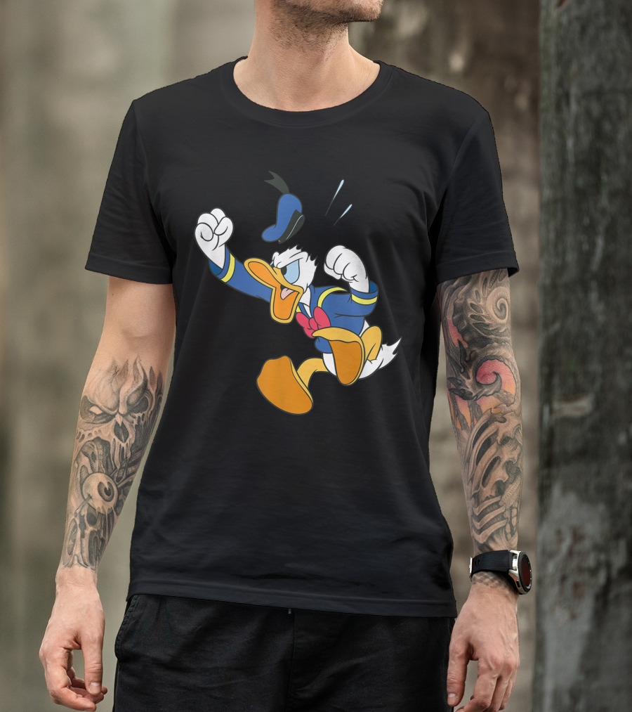 Disney Donald Duck Fit Of Anger Classic Character Pose T-Shirt
