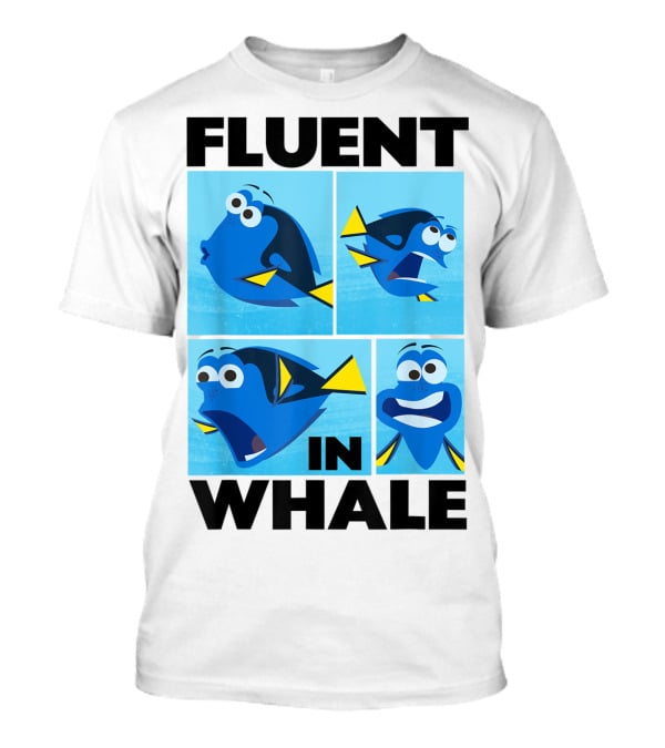 Disney Finding Dory Fluent In Whale Dory Expressions T-Shirt