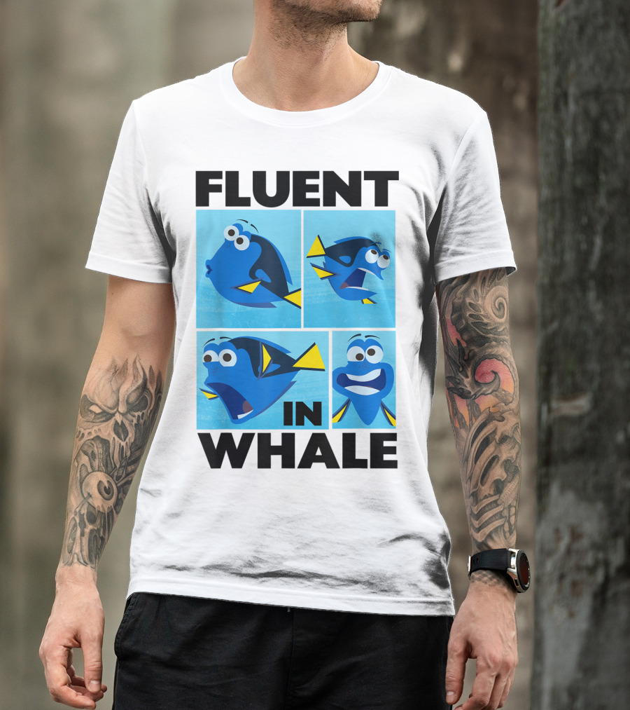 Disney Finding Dory Fluent In Whale Dory Expressions T-Shirt