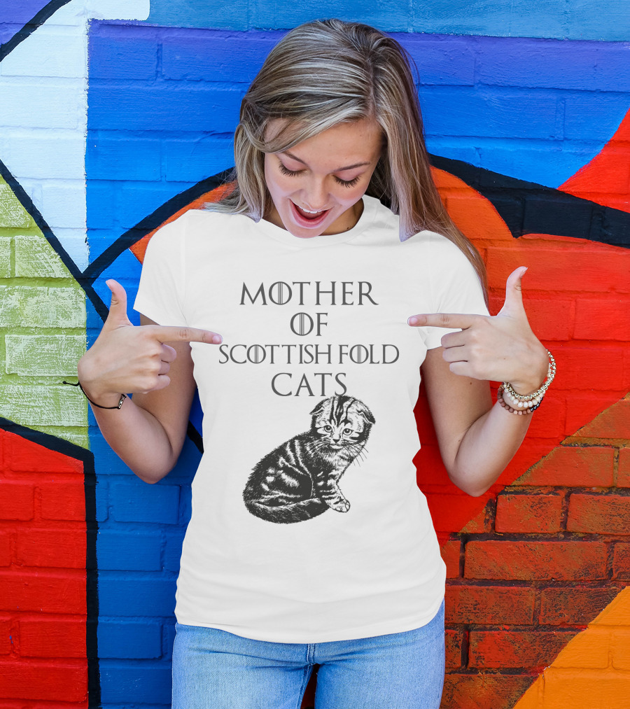 Mother Of Scottish Fold Cats T-Shirt