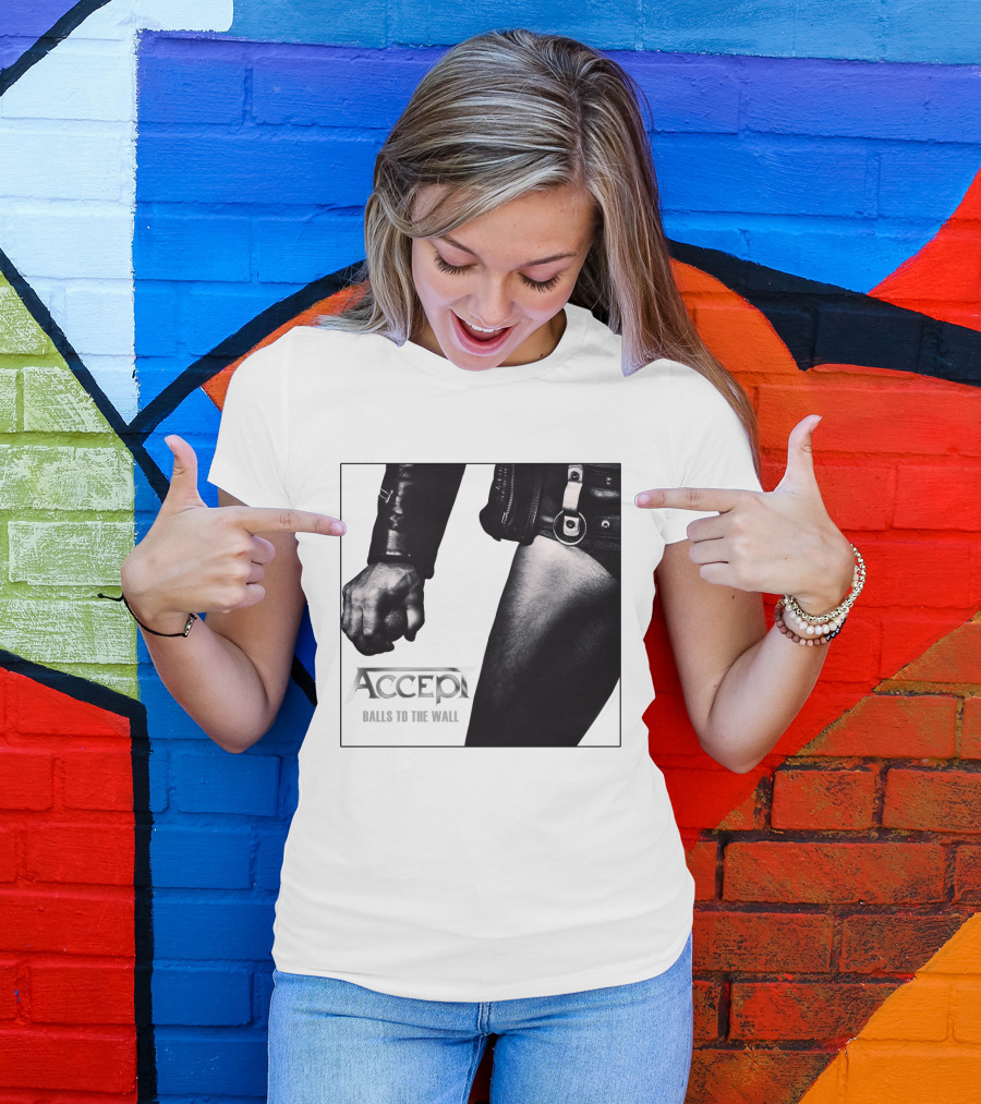 ACCEPT Balls To The Wall Classic Rock Album Cover Image T-Shirt