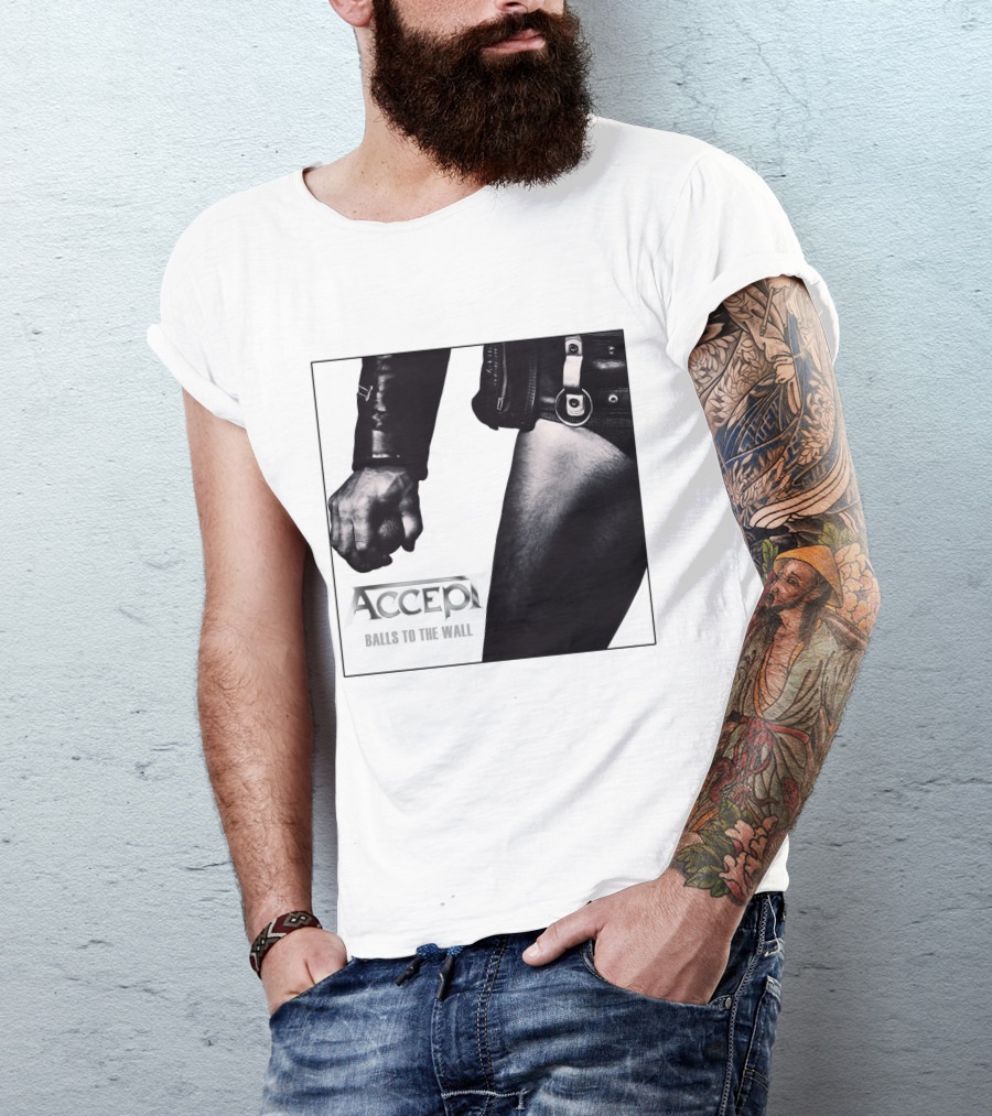 ACCEPT Balls To The Wall Classic Rock Album Cover Image T-Shirt