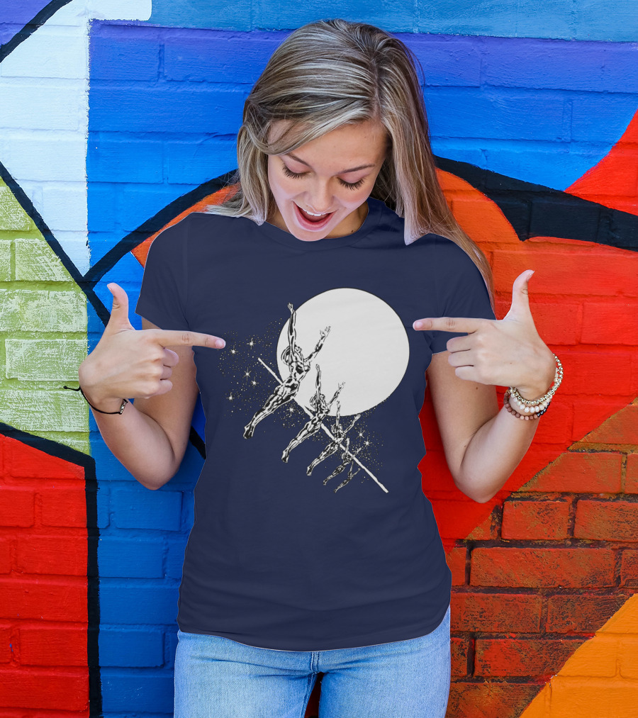 Hawkwind Band Space Themed Astronauts Moon Jumping T-Shirt