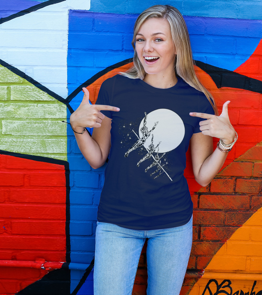 Hawkwind Band Space Themed Astronauts Moon Jumping T-Shirt