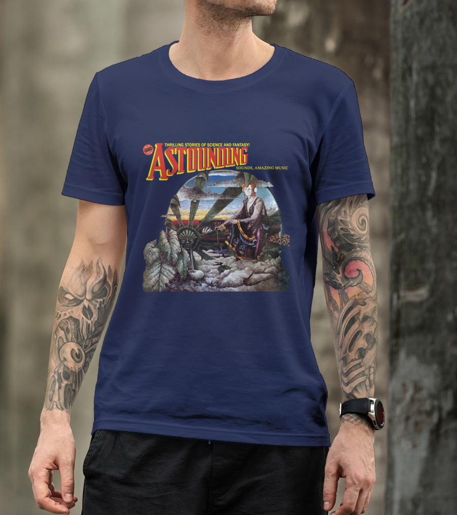 Thrilling Stories Of Science And Fantasy Astounding Sounds Amazing Music T-Shirt