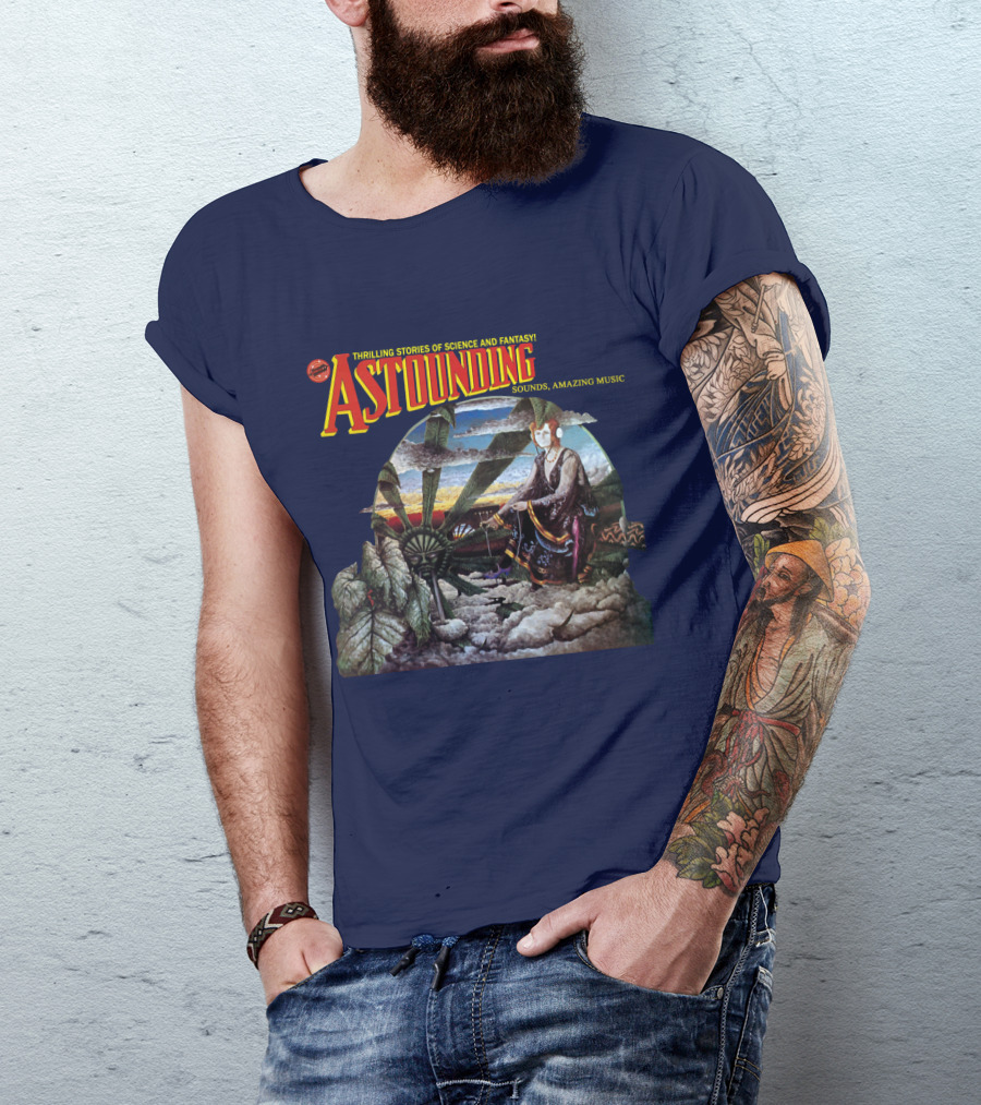 Thrilling Stories Of Science And Fantasy Astounding Sounds Amazing Music T-Shirt