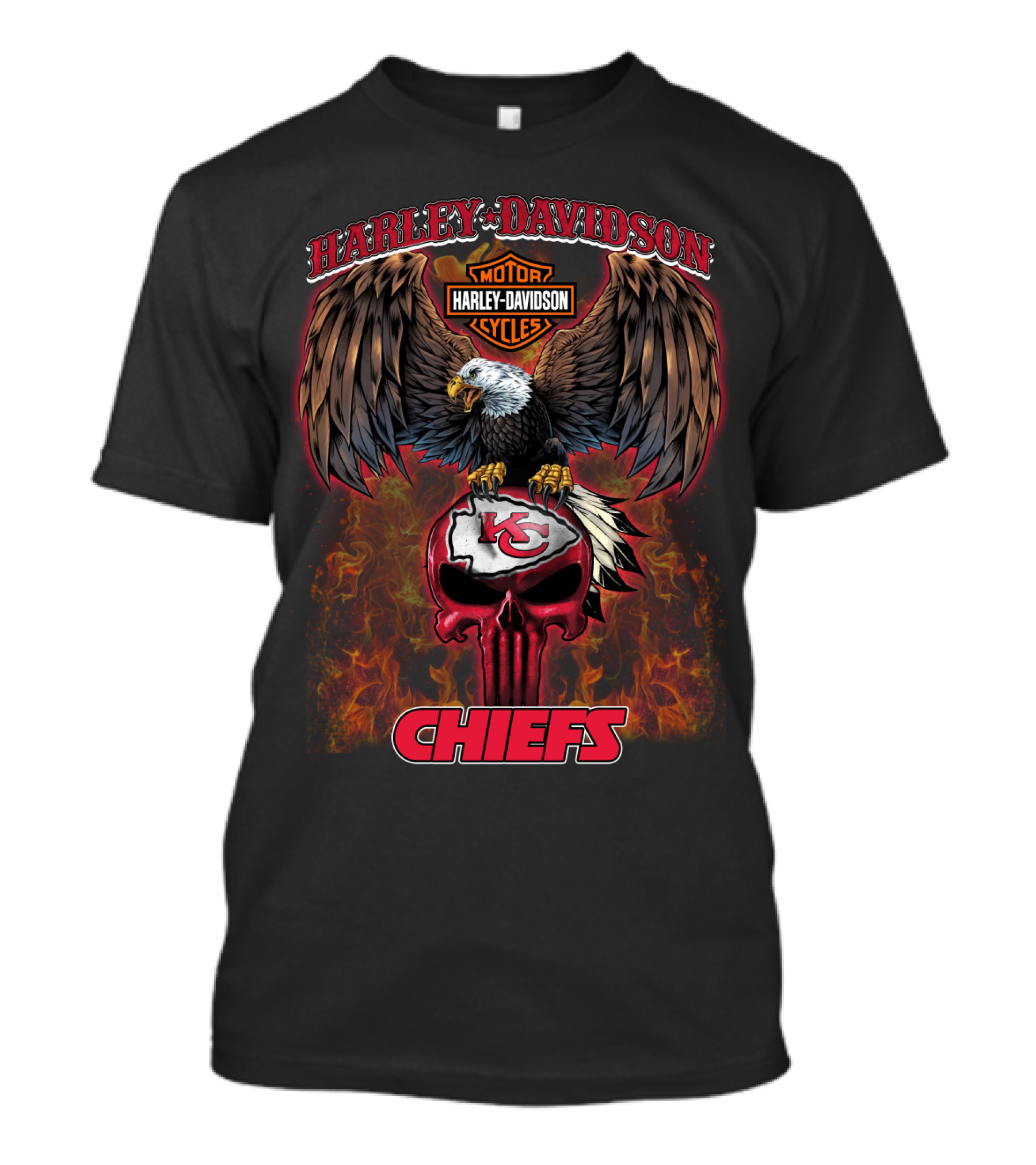 Harley Davidson Kansas City Chiefs Hd T5M1 T-Shirt