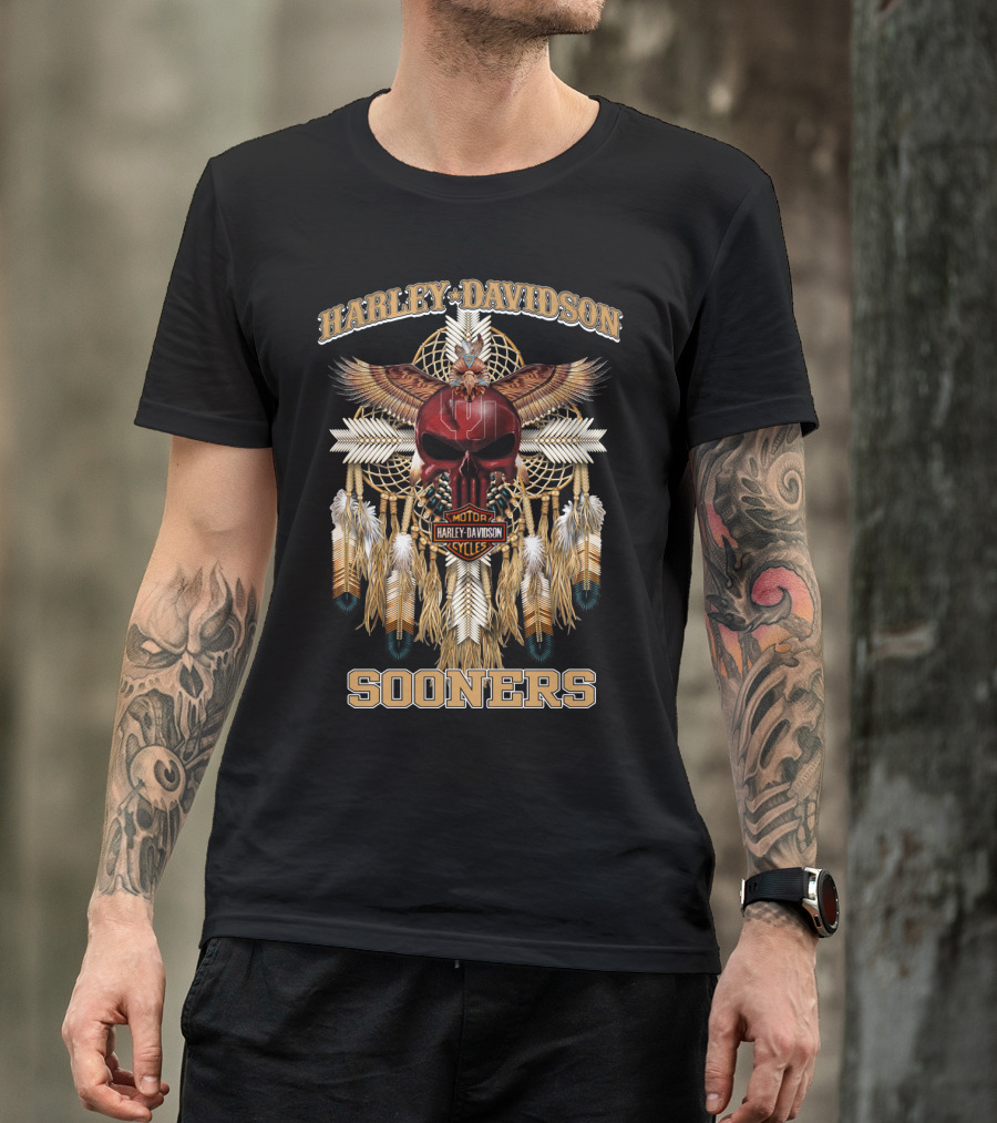 Harley Davidson Motor Cycles Sooners T-Shirt