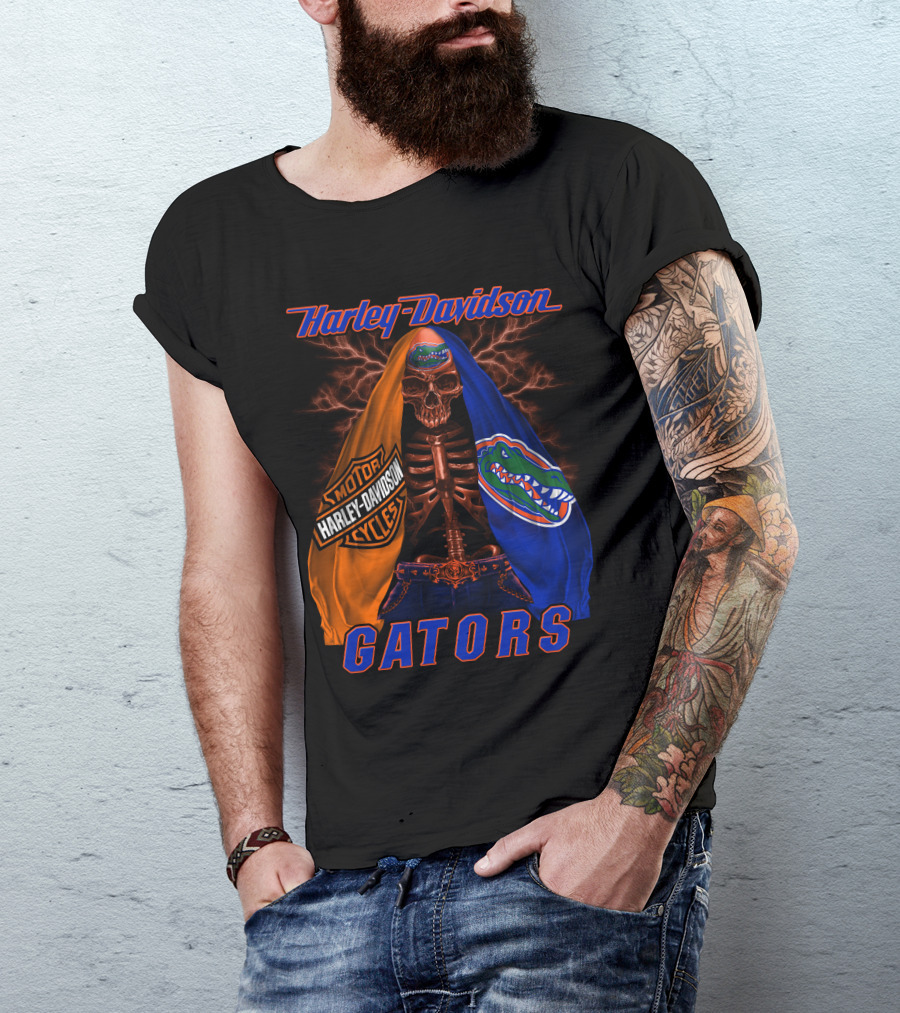 Harley Davidson Florida Gators Skeleton Hd M2D23 T-Shirt