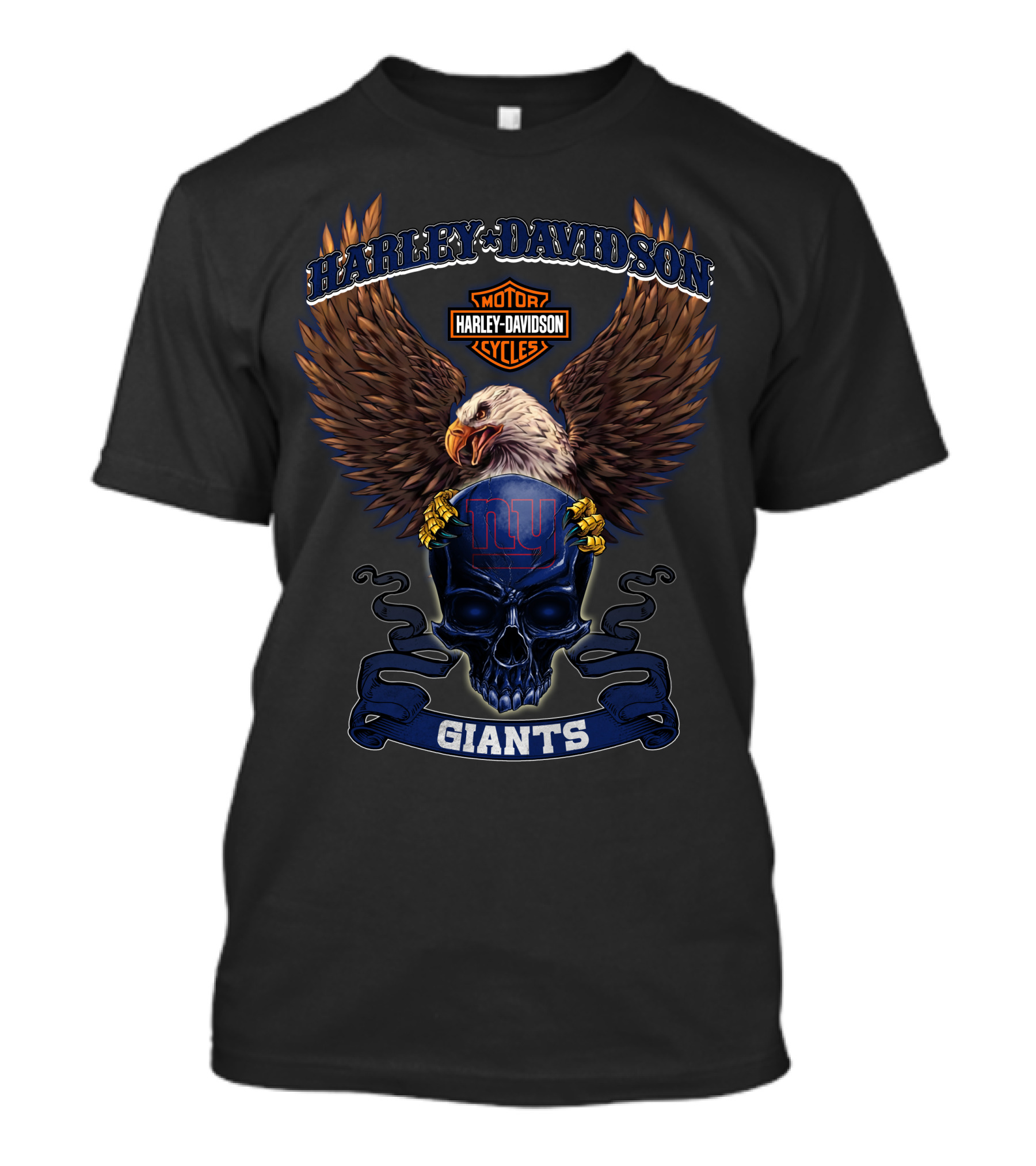 Harley Davidson Motor Cycles Giants Ny T-Shirt