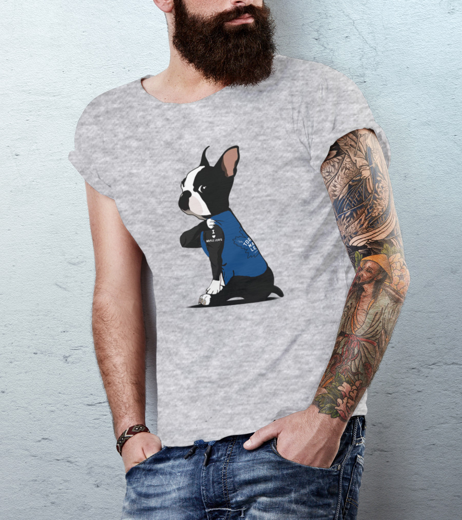 Toronto Maple Leafs I Love Maple Leafs Bulldog T-Shirt