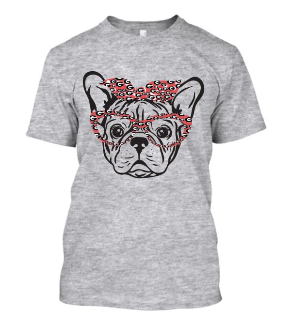 Bulldog Georgia Bulldogs G Pattern Glasses T-Shirt