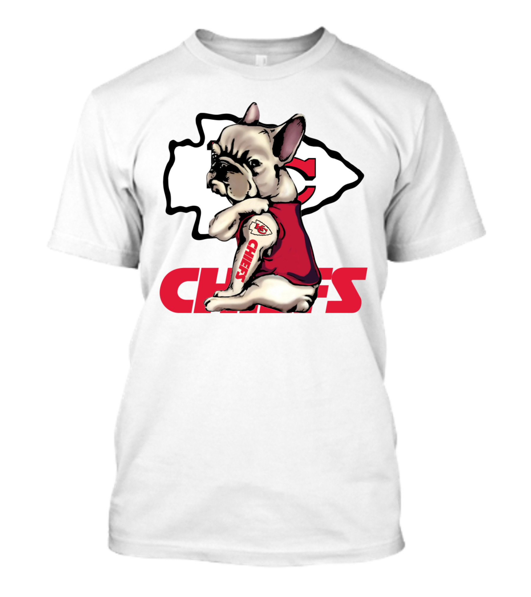 Kansas City Chiefs French Bulldog Fan T-Shirt