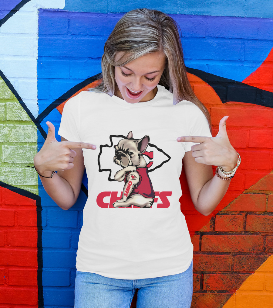 Kansas City Chiefs French Bulldog Fan T-Shirt