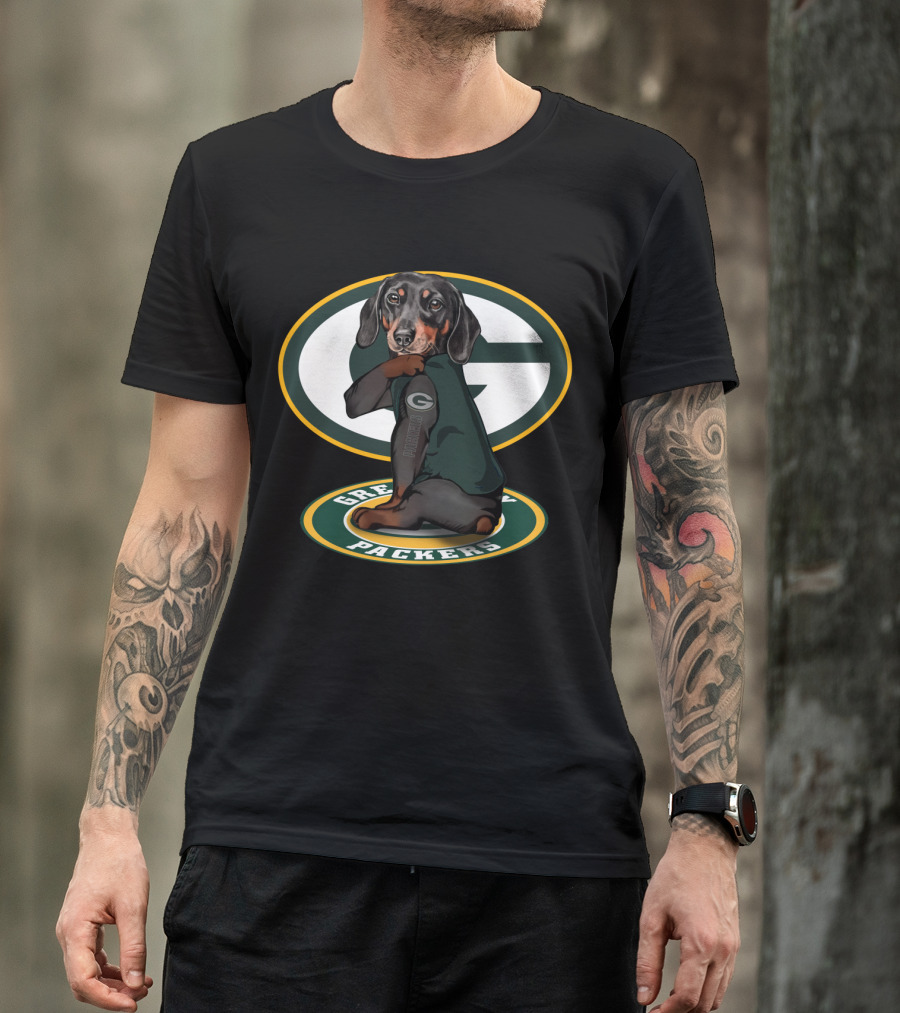 Green Bay Packers Dachshund Nfl Fan Gear T-Shirt