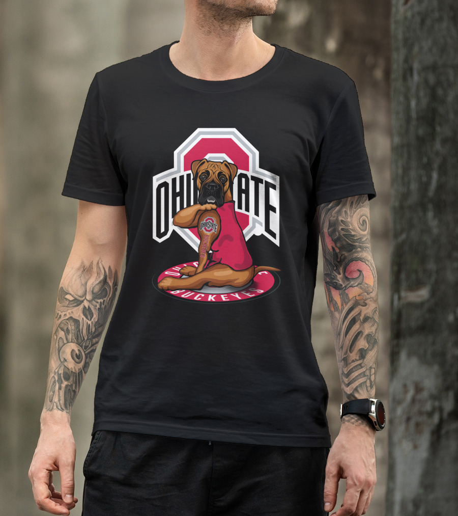 Ohio State Buckeyes Dog In T-Shirt