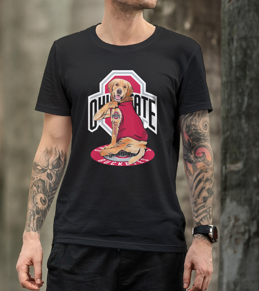 Ohio State Buckeyes Golden Retriever T-Shirt