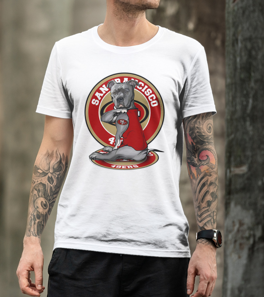 San Francisco 49ers Pitbull Nfl Team Spirit T-Shirt