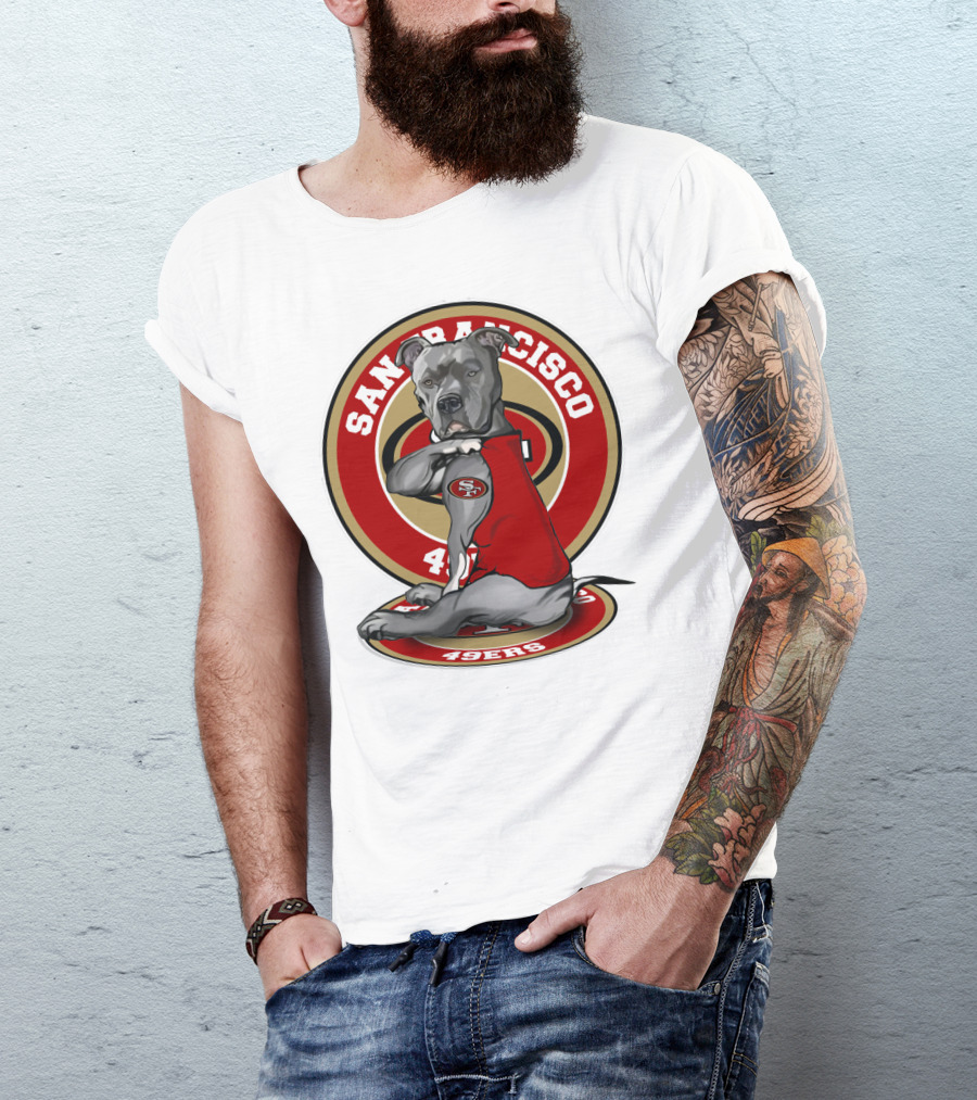 San Francisco 49ers Pitbull Nfl Team Spirit T-Shirt