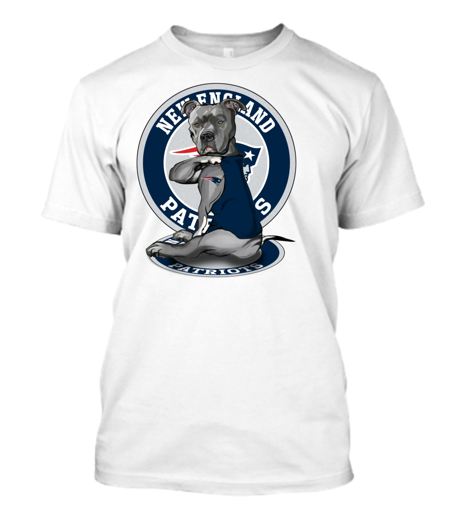 New England Patriots Pitbull Fan T-Shirt