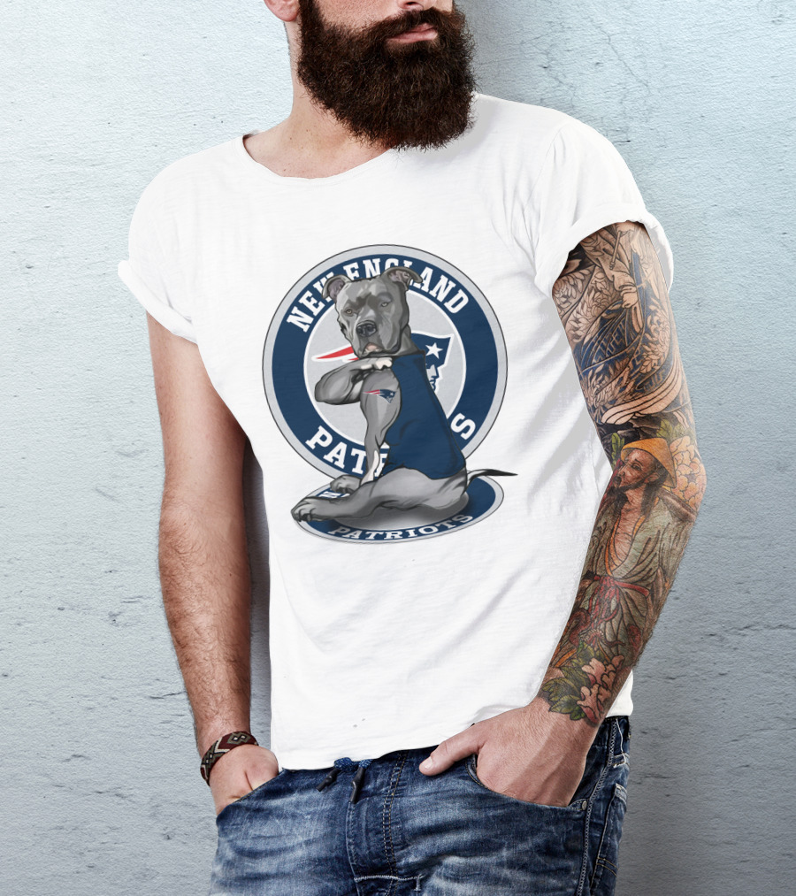 New England Patriots Pitbull Fan T-Shirt
