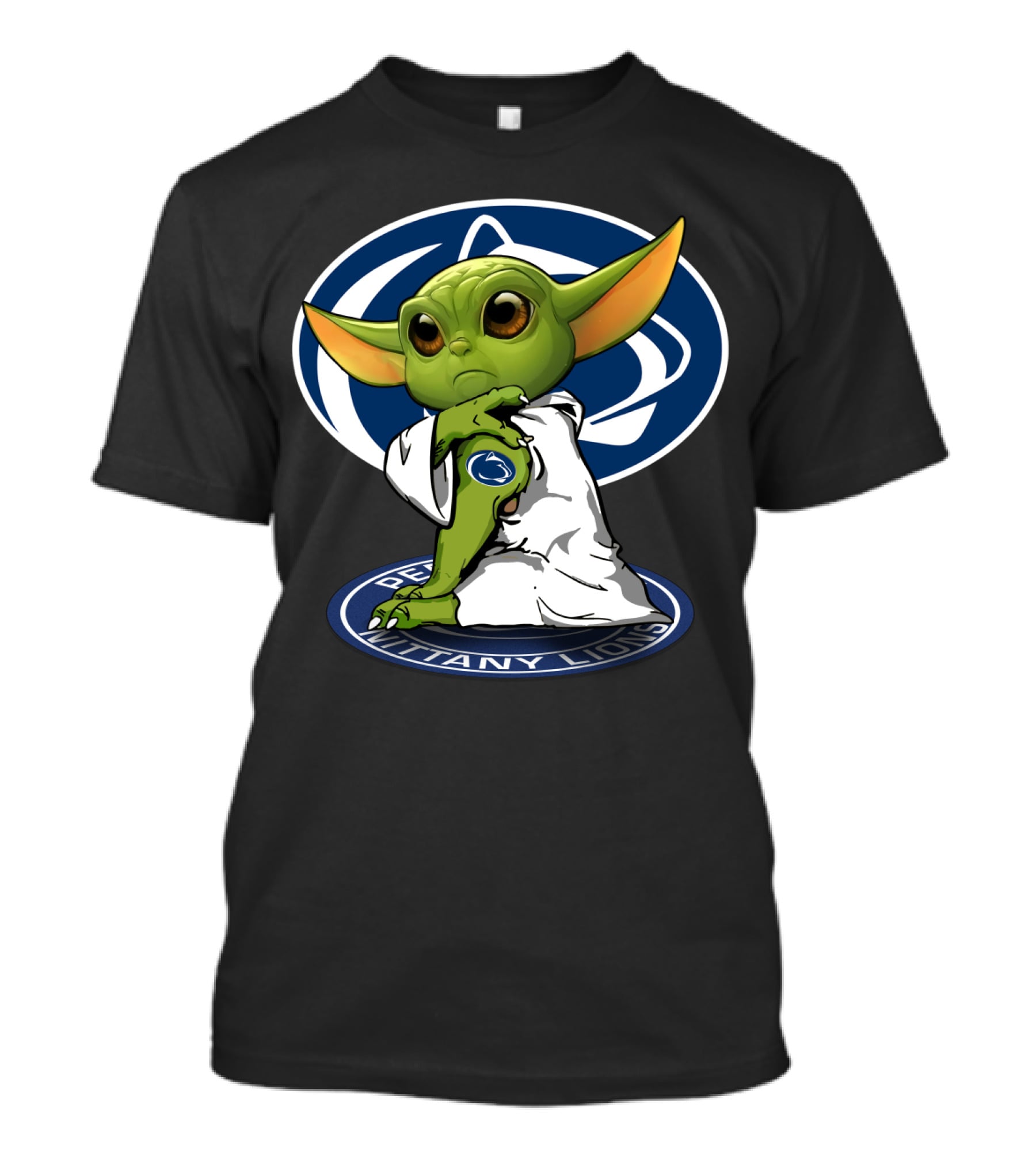 Penn State Nittany Lions Yoda With Team Logo And Jedi Robes T-Shirt