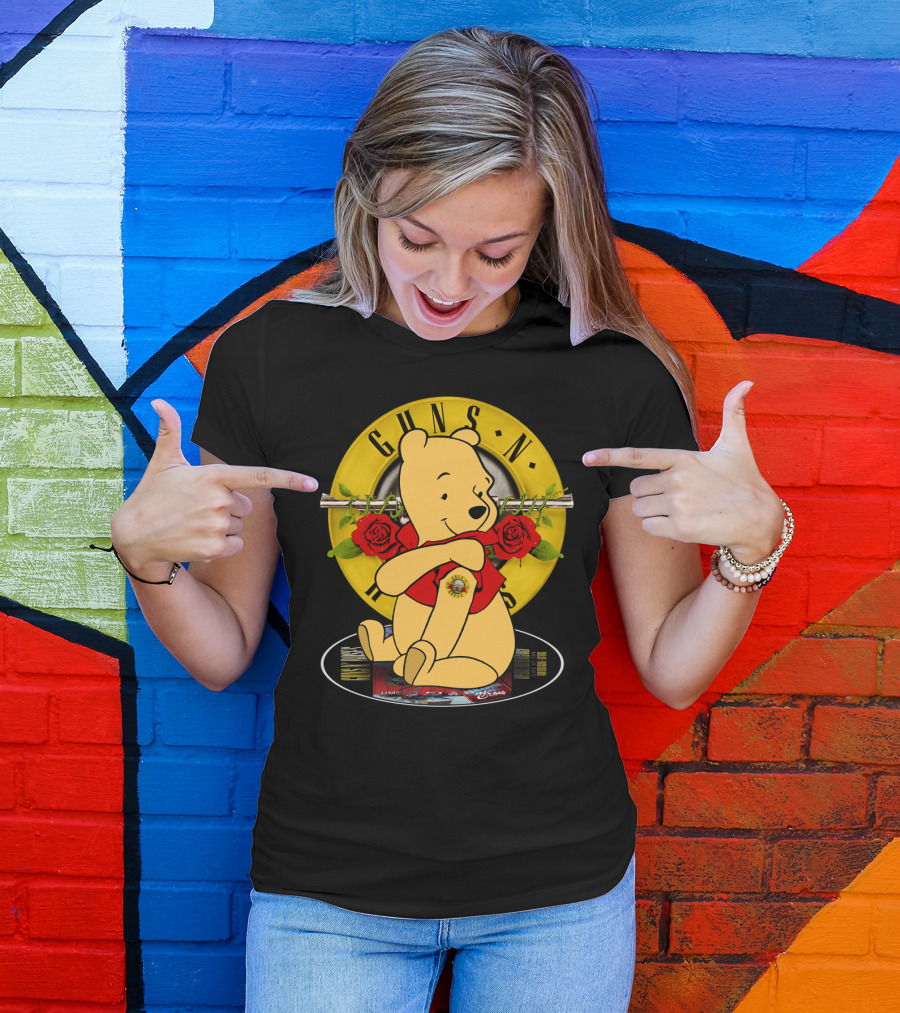 Guns N’ Roses Pooh Bear Mashup T-Shirt