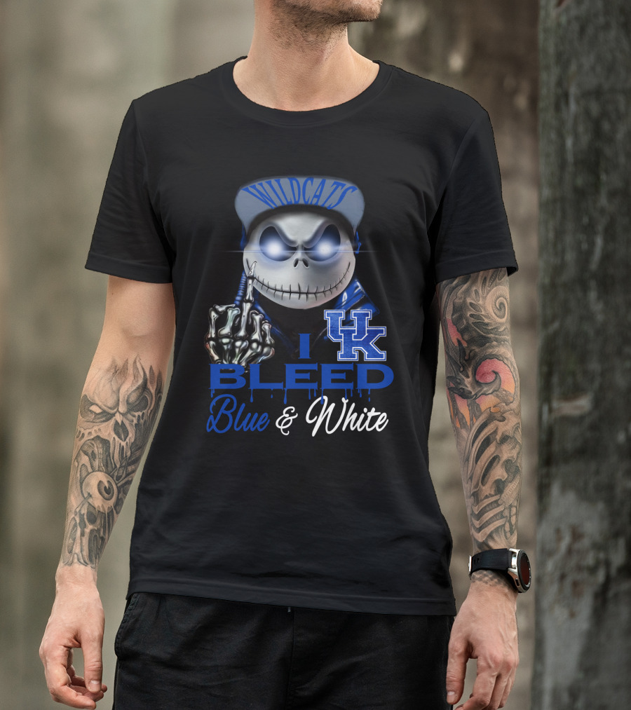 Wildcats I Bleed Blue & White Uk T-Shirt