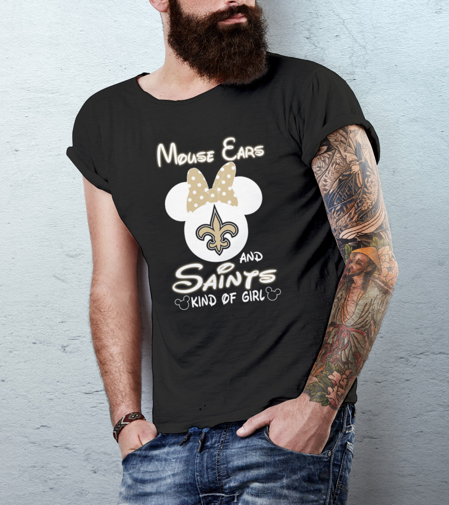 Mouse Ears And Saints Kind Of Girl T-Shirt