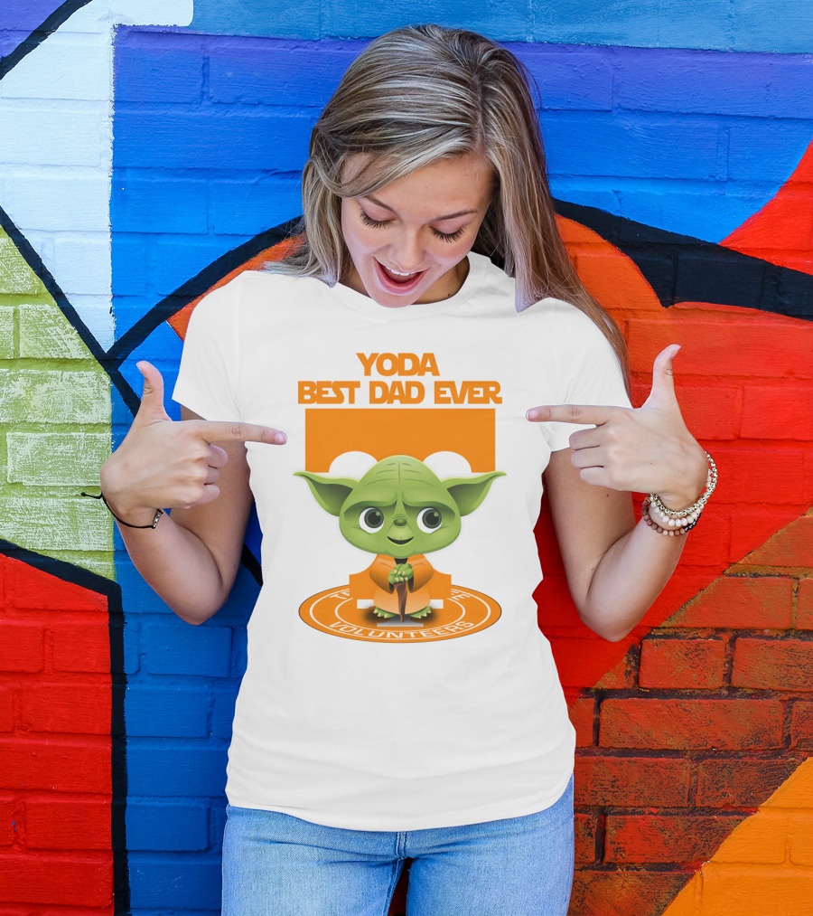 Yoda Best Dad Ever Tennessee Volunteers T-Shirt
