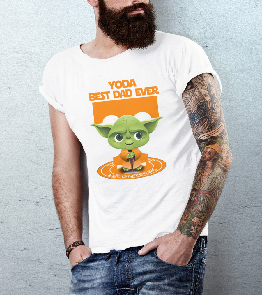 Yoda Best Dad Ever Tennessee Volunteers T-Shirt