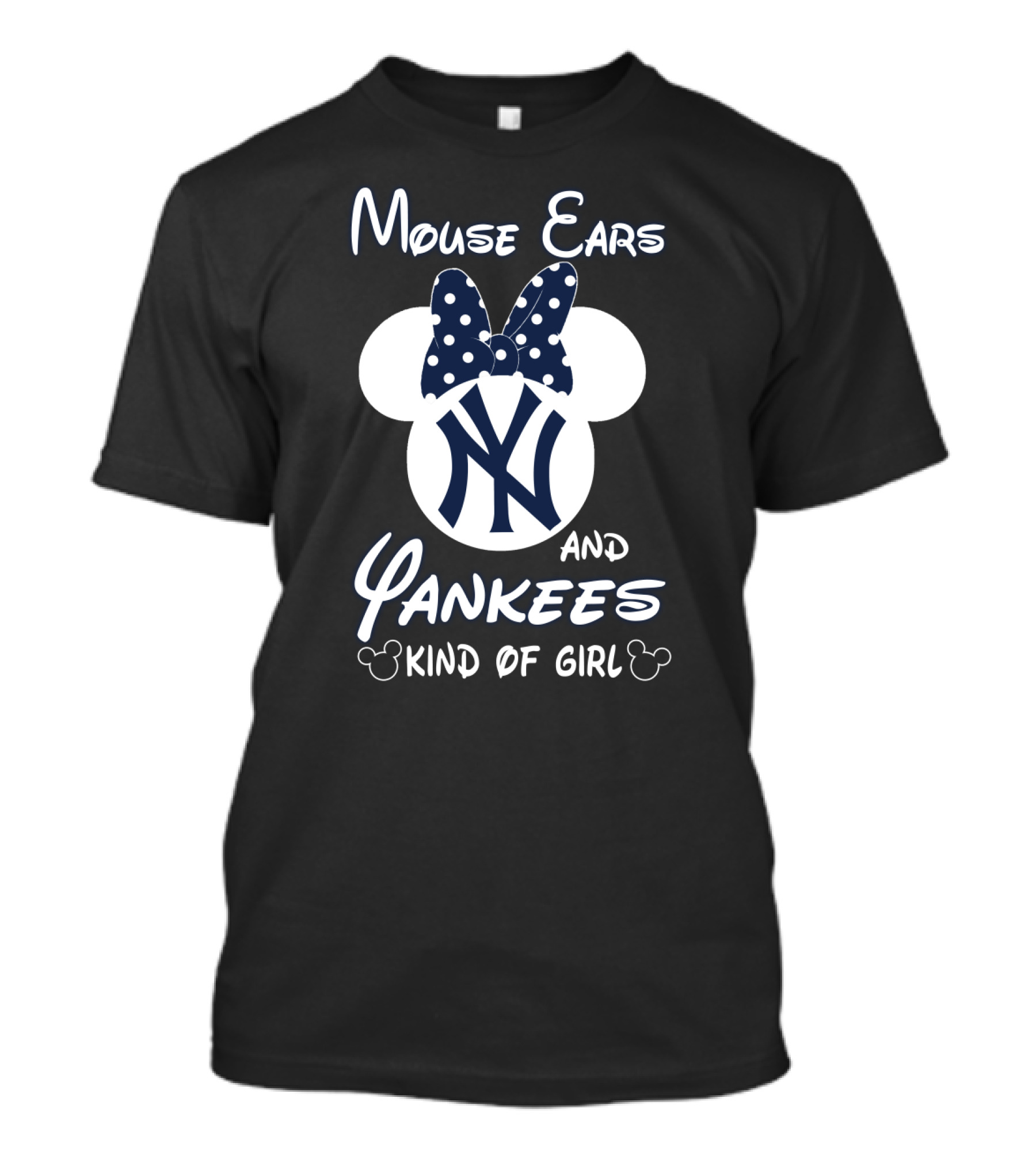 Mouse Ears And Yankees Kind Of Girl T-Shirt