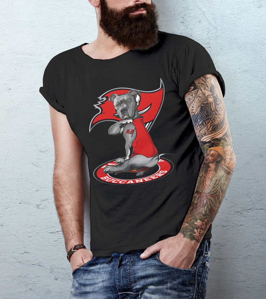 Tampa Bay Buccaneers Dog Pit Bull T-Shirt