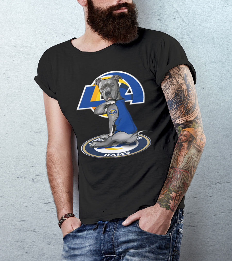 LA Rams Dog Mascot 26 Los Angeles Rams T-Shirt