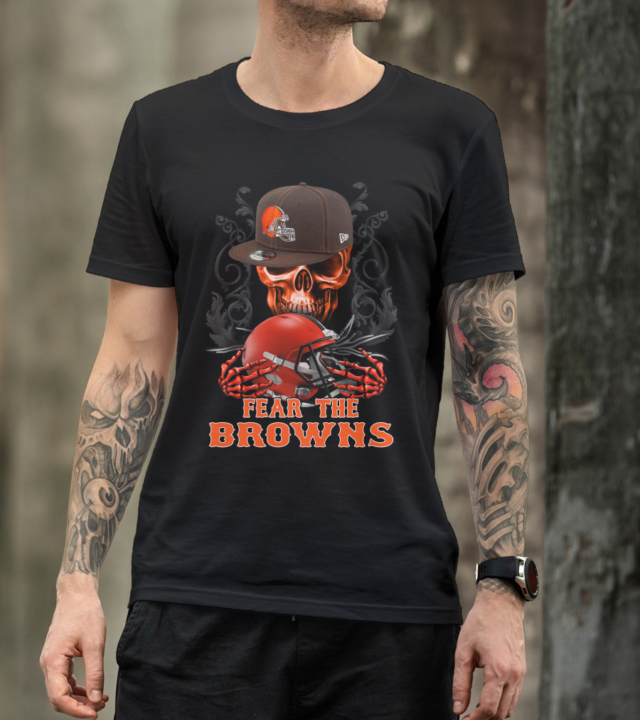Fear The Browns Cleveland Browns Ds002-08 T-Shirt