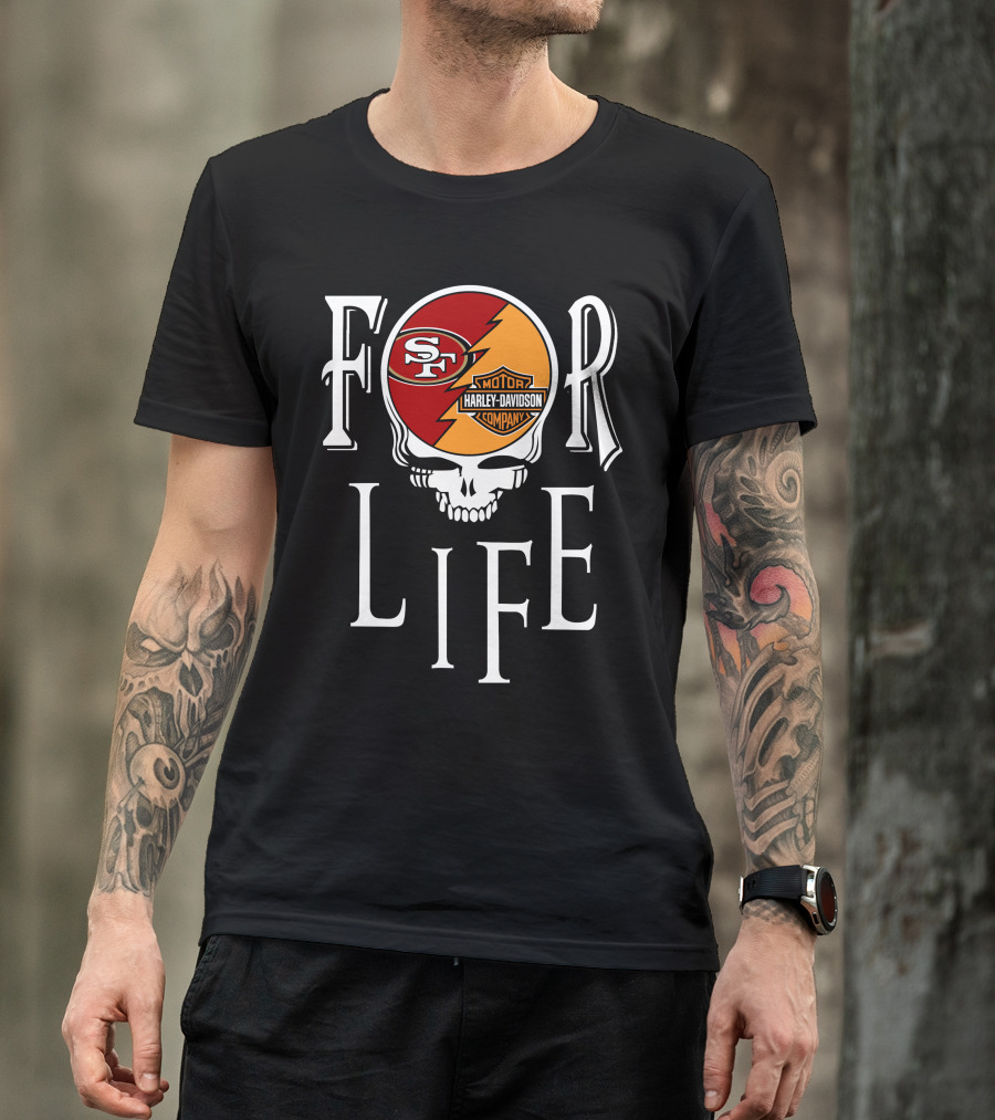 For Life San Francisco 49ers Harley Davidson Nfl T-Shirt