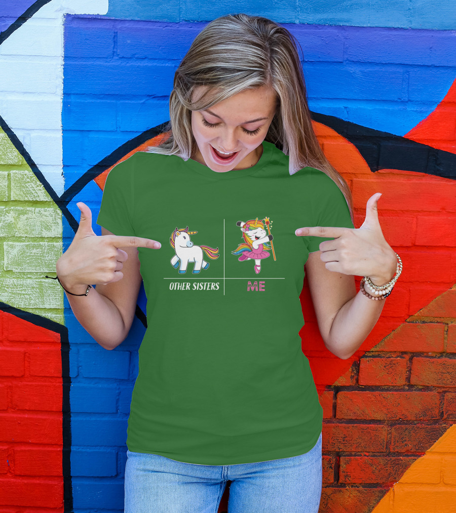 Other Sisters Me Cute Unicorn Ballerina T-Shirt