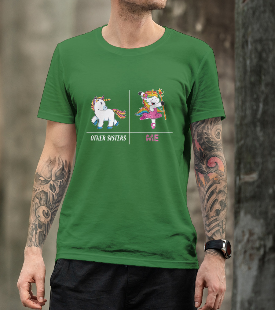 Other Sisters Me Cute Unicorn Ballerina T-Shirt