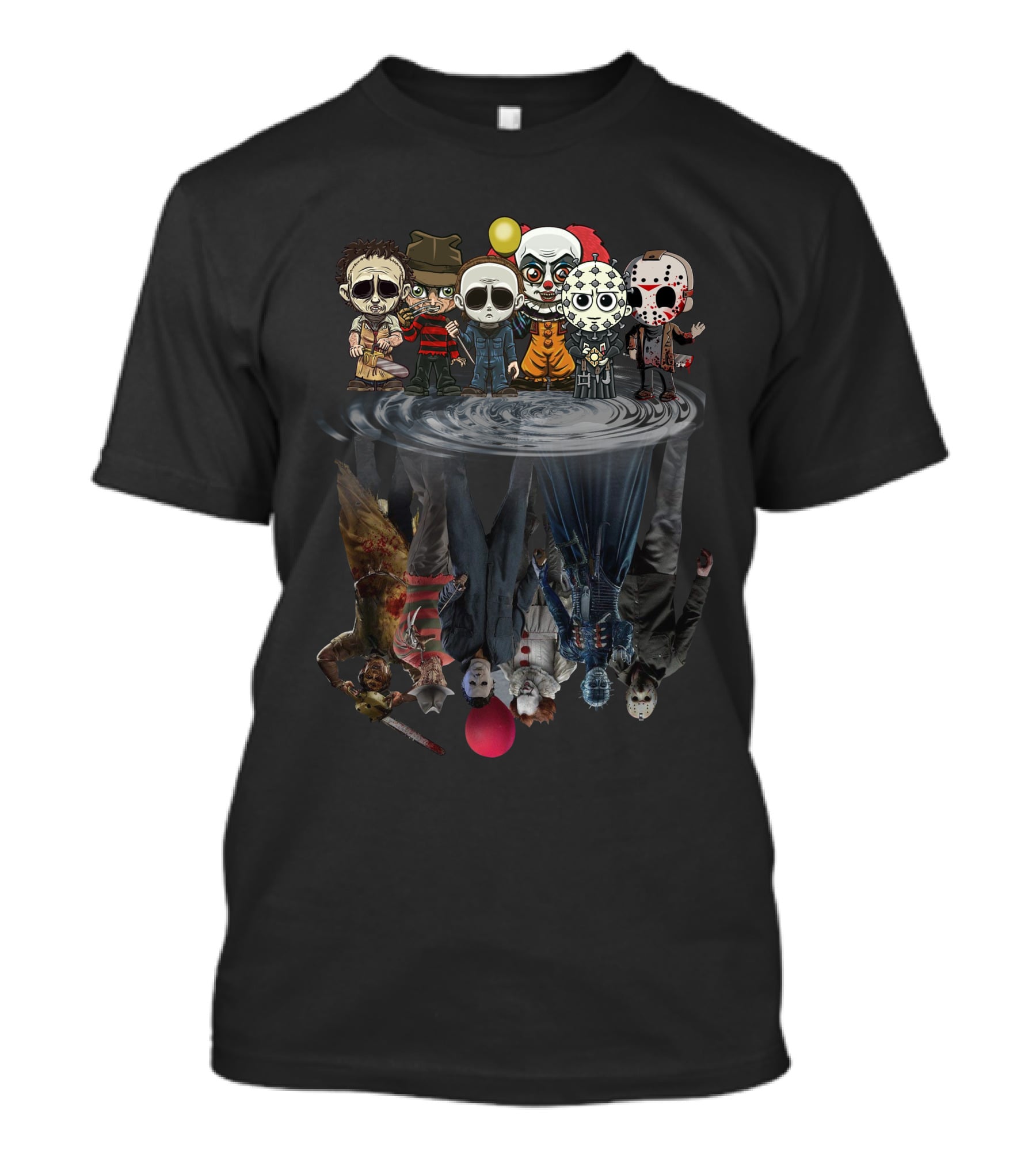D2P Entertainment Horror Character Reflection Collection T-Shirt