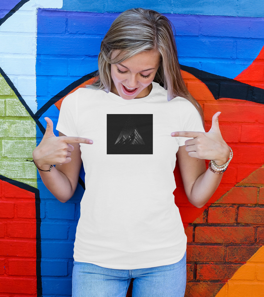Black Mountain Geometric Peaks T-Shirt