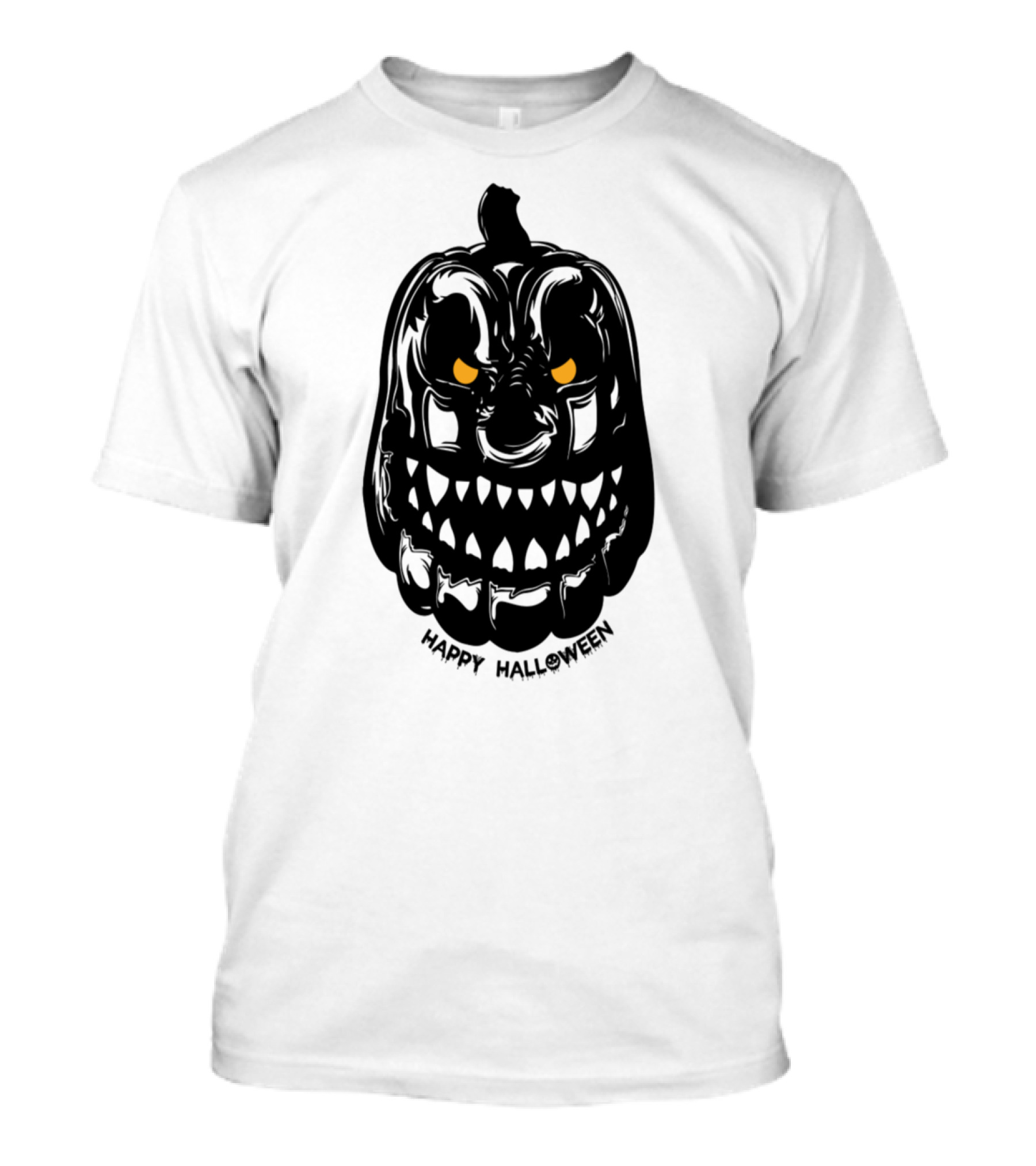 Angry Pumpkin Happy Halloween T-Shirt