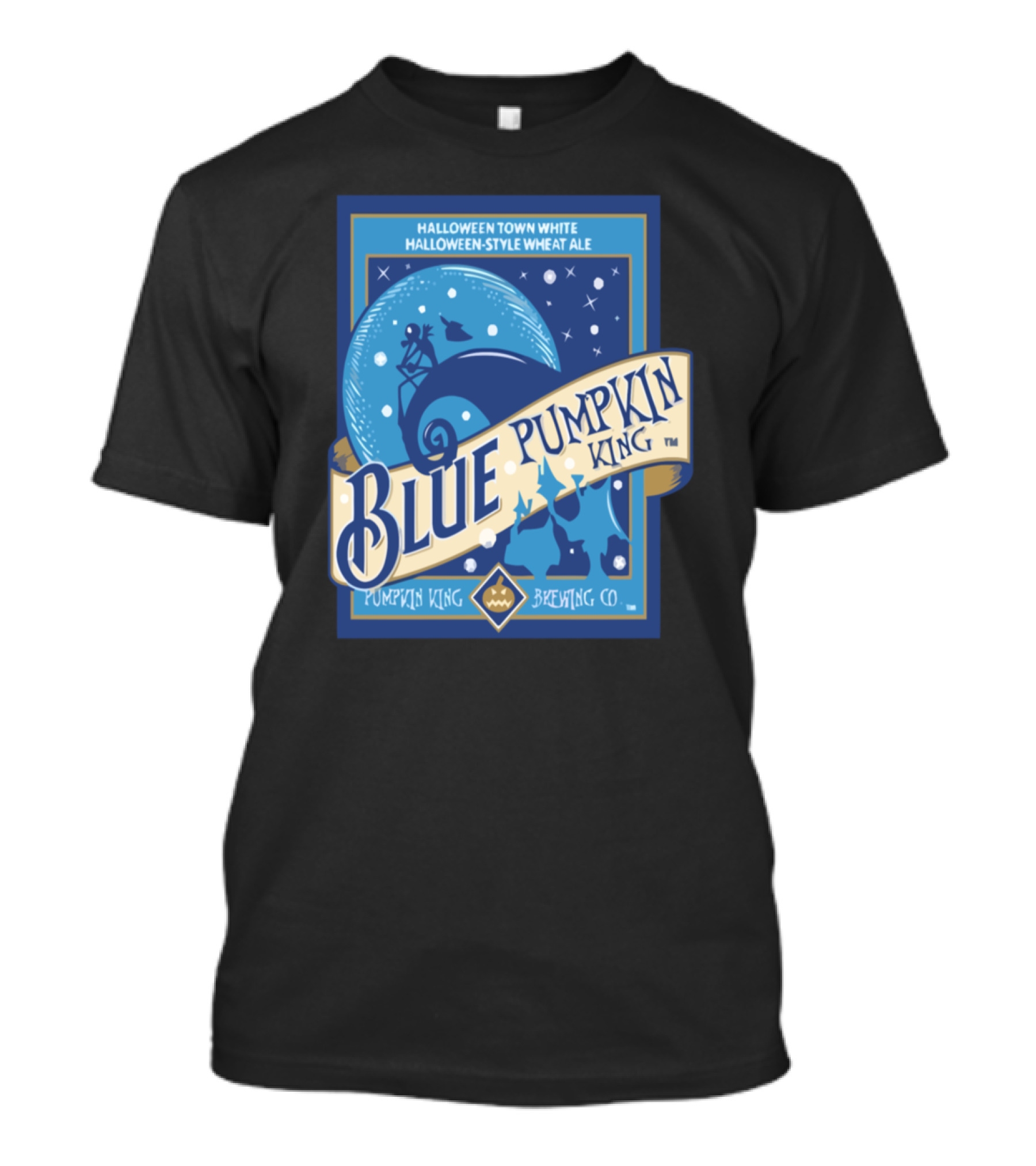 Blue Pumpkin King Halloween Town White Ale Pumpkin King Brewing Co T-Shirt