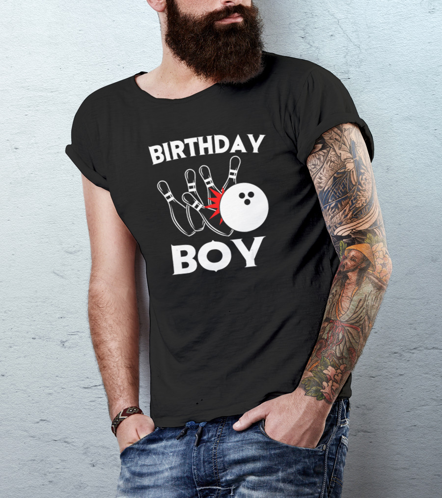 Birthday Boy Bowling Party Fun T-Shirt
