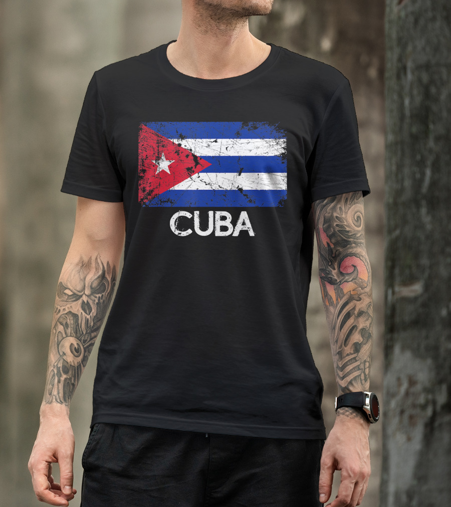 Cuban Flag Vintage Cuba T-Shirt