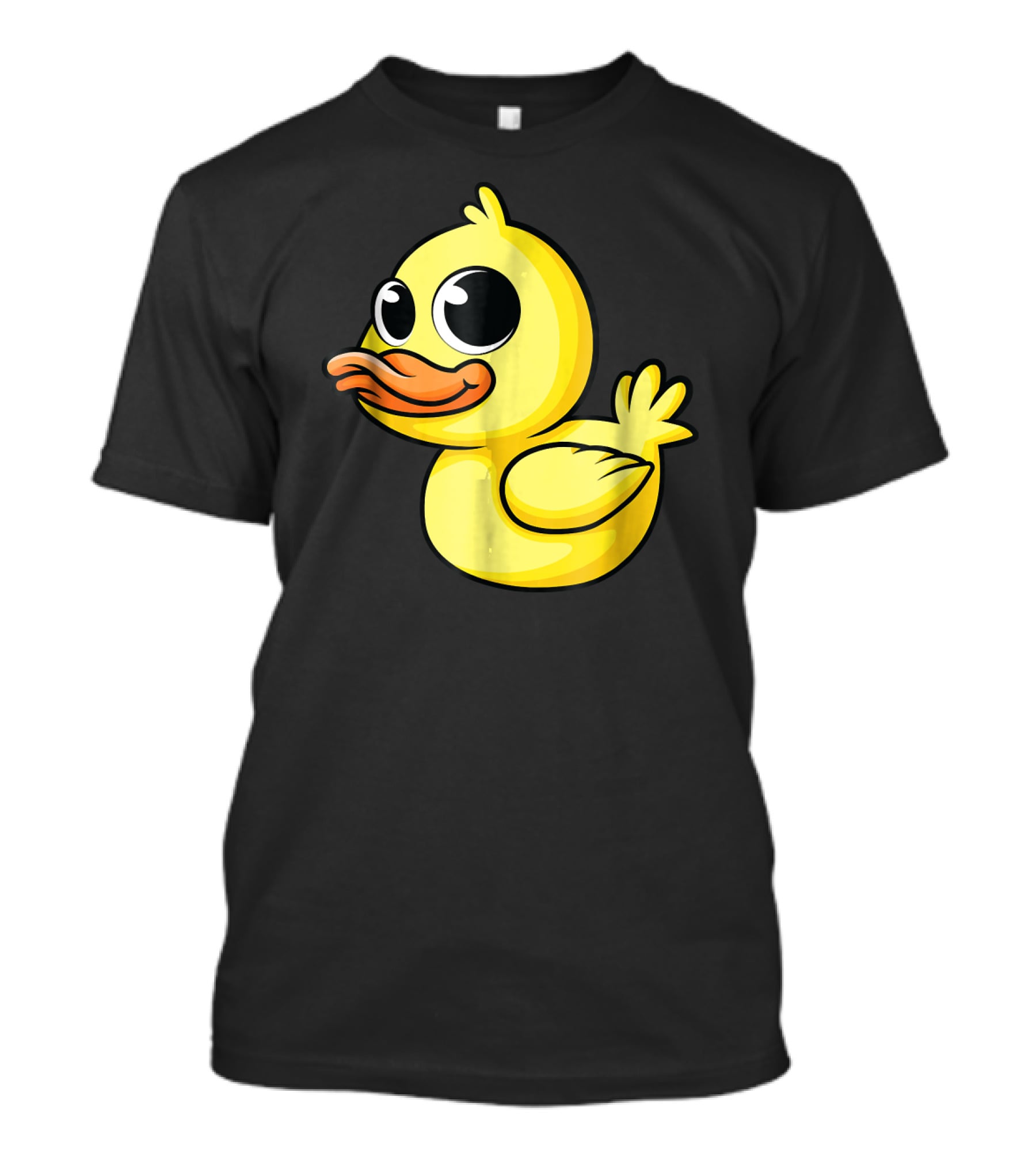 Cute Yellow Cartoon Duckling Baby Duck Bird T-Shirt
